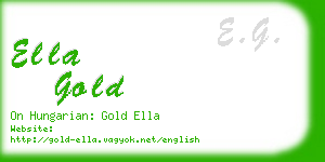 ella gold business card